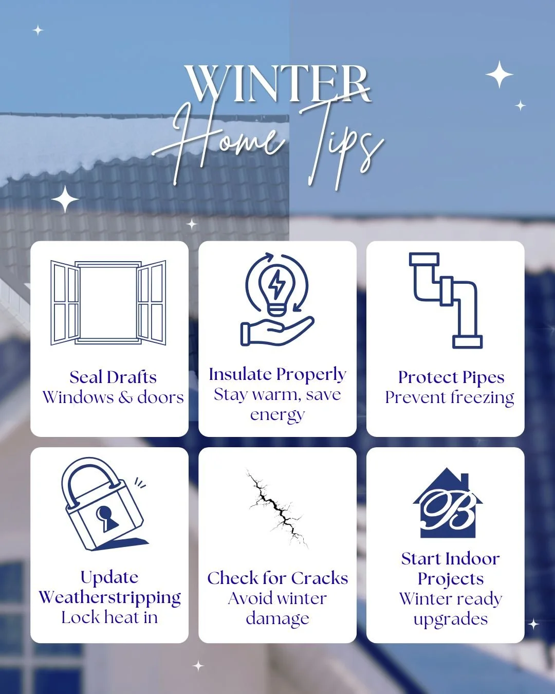 Cold outside? Keep your home warm and safe with these winter tips! ❄️💡