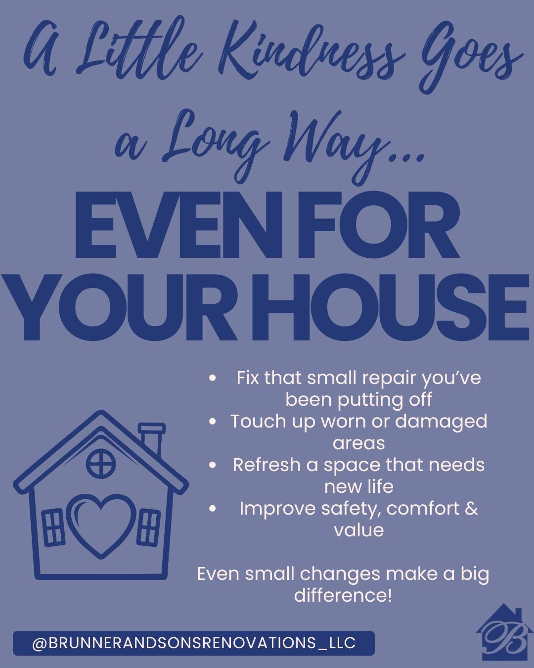 Be kind to your home today 🛠️💙
Fix the small things. Refresh what&rsquo;s worn. Improve safety, comfort &amp; value, because even small updates make a big difference!