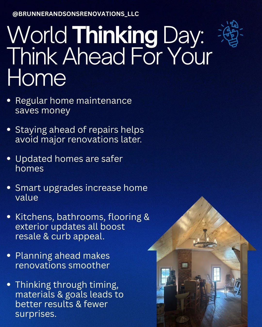 On World Thinking Day, we&rsquo;re thinking ahead for your home.
Proactive planning leads to safer spaces, smoother renovations, and long term value!💭🏡