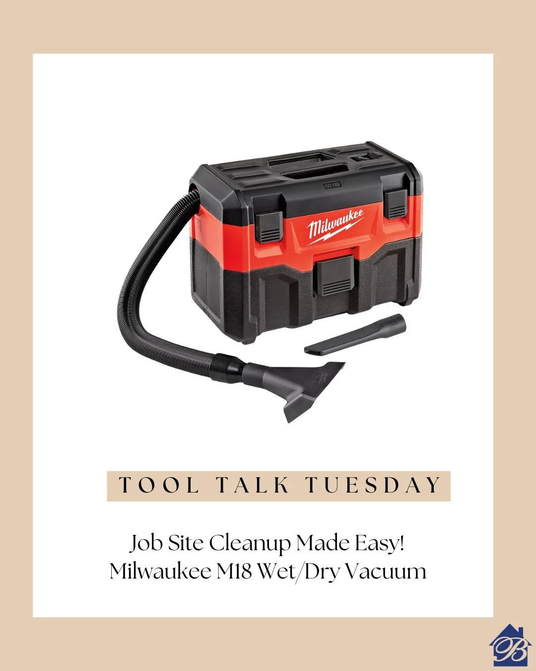 The Milwaukee Tool M18 Wet/Dry Vacuum is perfect for quick job site cleanups.
Cordless, powerful &amp; easy to grab when messes happen, because clean workspaces matter!