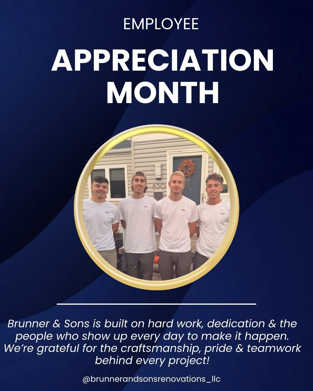 March is Employee Appreciation Month, and we couldn&rsquo;t do what we do without this hardworking crew. From early mornings to final details, our team is the foundation behind every project we&rsquo;re proud to put our name on!