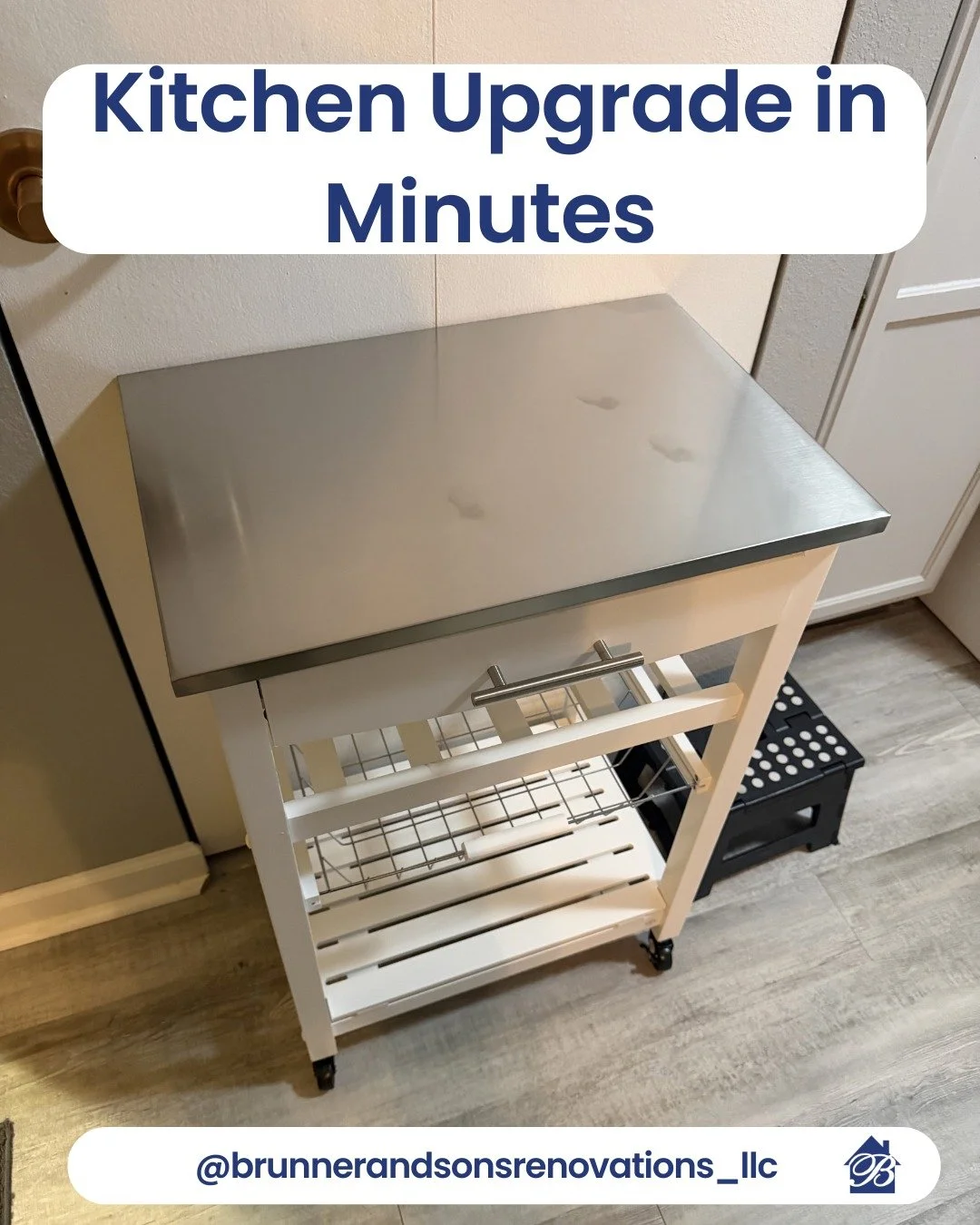 Sometimes the smallest upgrades make the biggest impact.
This kitchen island assembly added extra counter space &amp; functionality to the kitchen in no time.
At Brunner &amp; Sons Renovations, we don&rsquo;t just handle full remodels, we&rsquo;re al