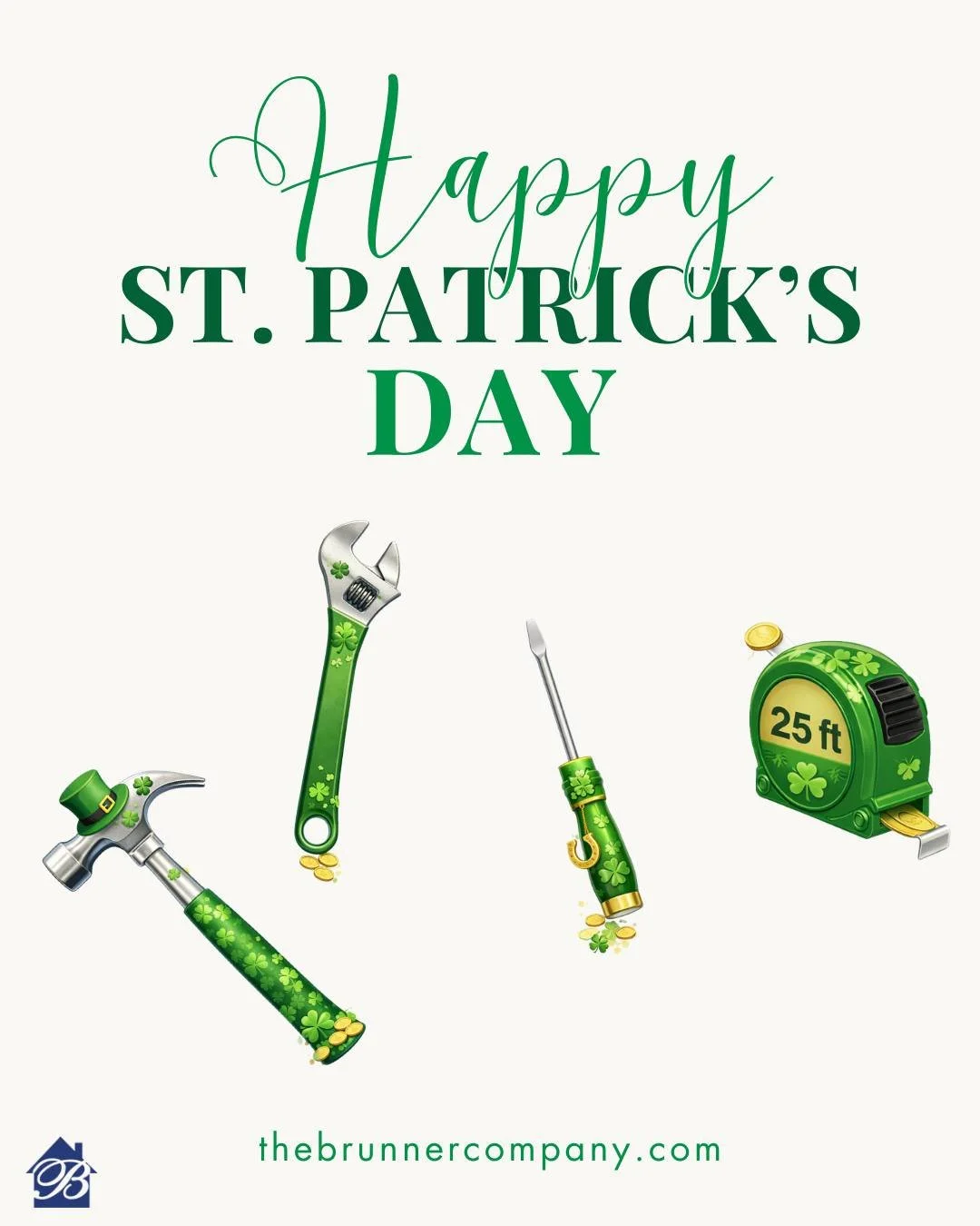A little luck helps, but quality craftsmanship does the real work. 🍀🔨
Wishing everyone a happy St. Patrick&rsquo;s Day from the Brunner &amp; Sons team!