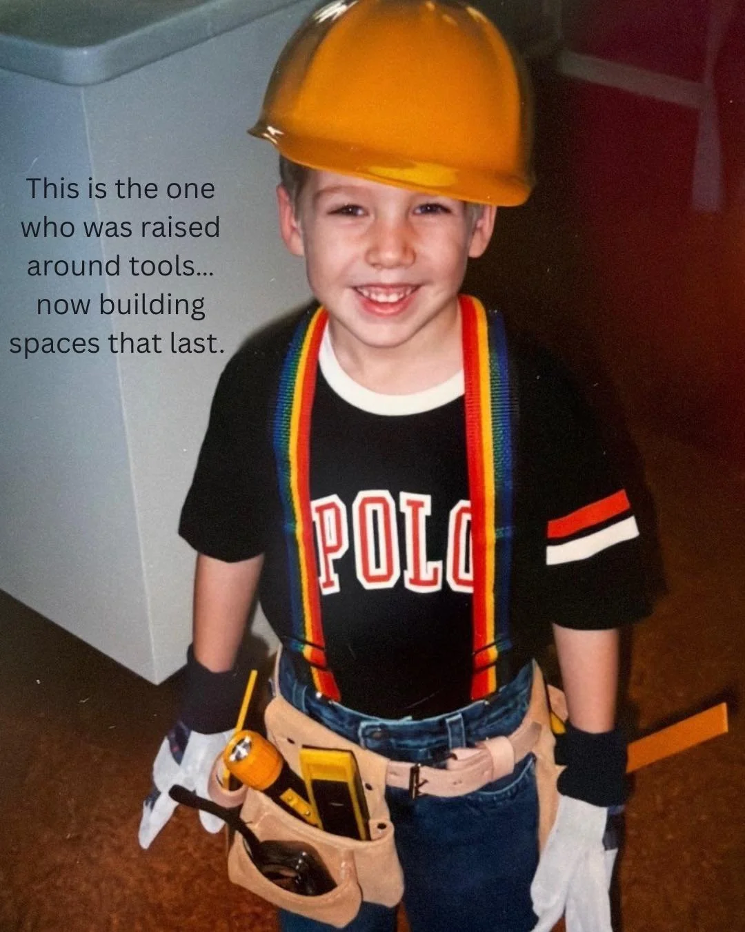 Before the projects, the clients, and the finished spaces&hellip; there were kids who just loved building! 
Now, it&rsquo;s what they do every day, bringing your vision to life and making sure it&rsquo;s done right💙🔨👷🏼