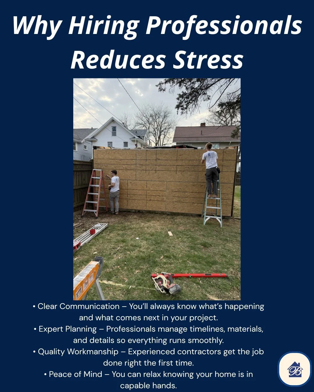 April is Stress Awareness Month.
Home renovations should be exciting, not overwhelming. With the right team, clear communication, and thoughtful planning, the process can feel smooth and manageable from start to finish!
