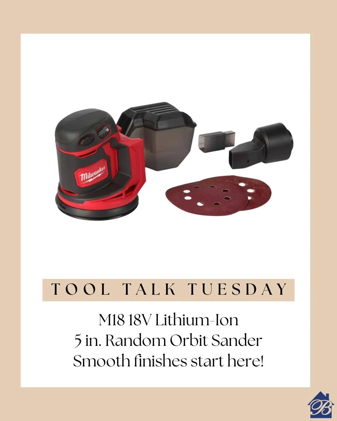 It&rsquo;s not just about building, it&rsquo;s about how you finish! The M18 18V Lithium Ion Cordless 5 in. Random Orbit Sander is key to achieving smooth, polished results that bring the entire project together!