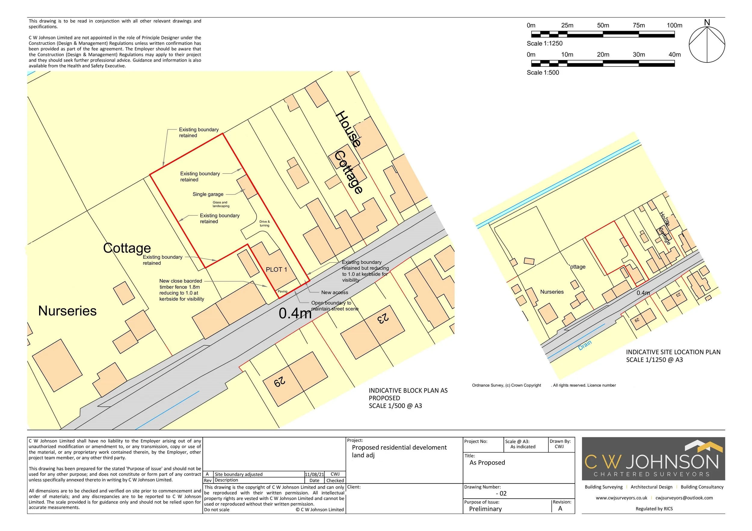 Planning Application for single residential dwelling