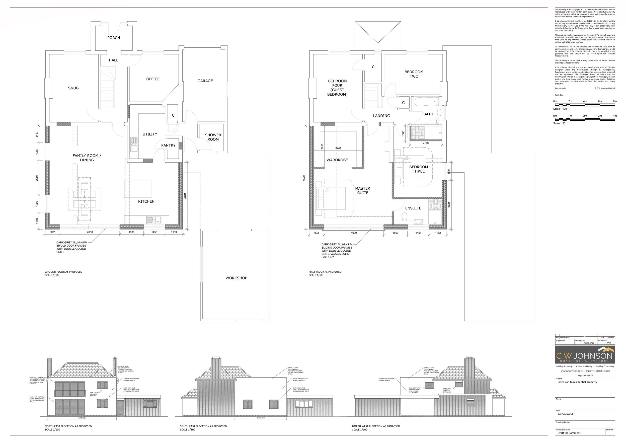 Planning Application for rear two storey extension