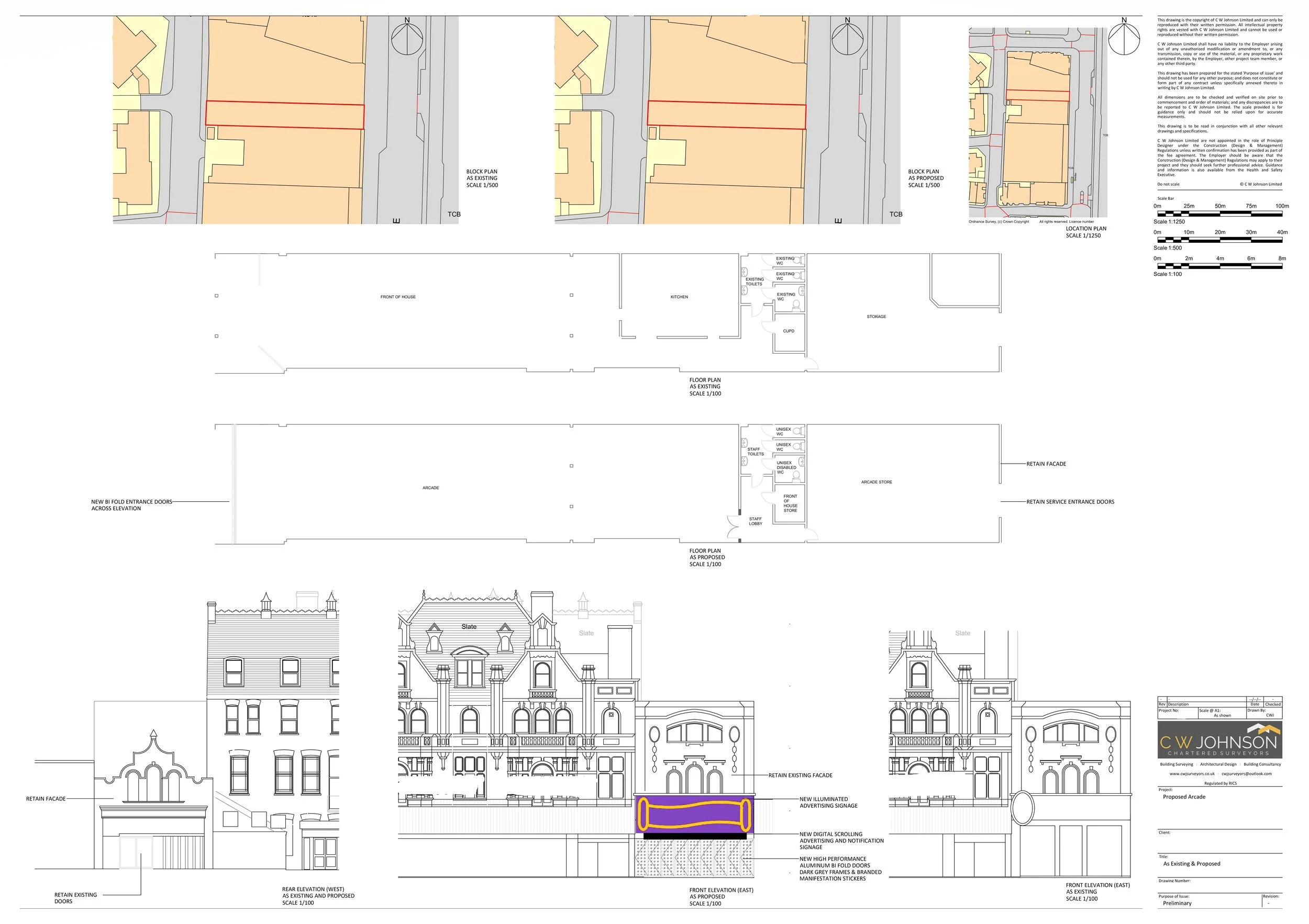 Planning Application for amusement arcade