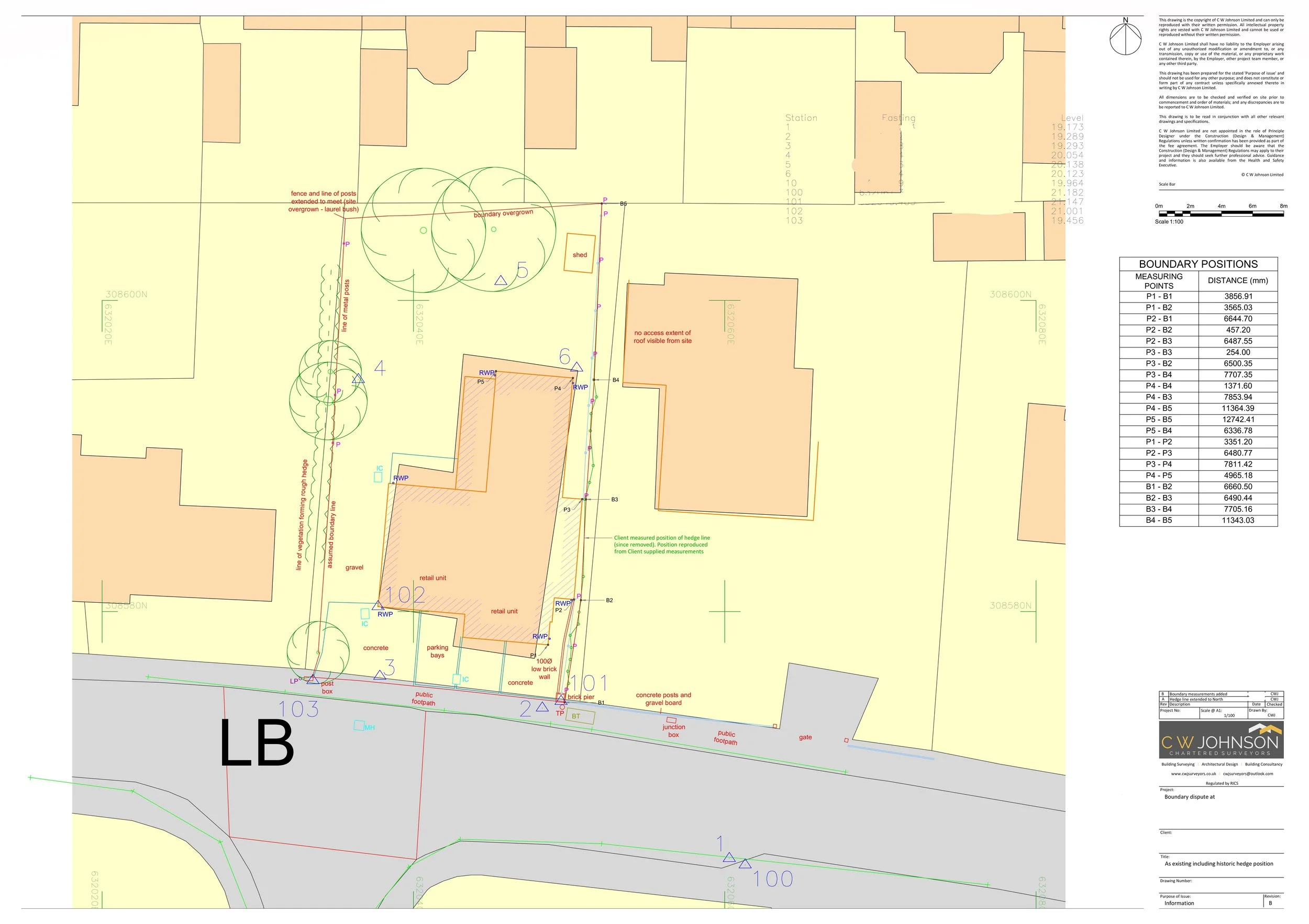 Land Registry Compliant Title Plan for Boundary Dispute