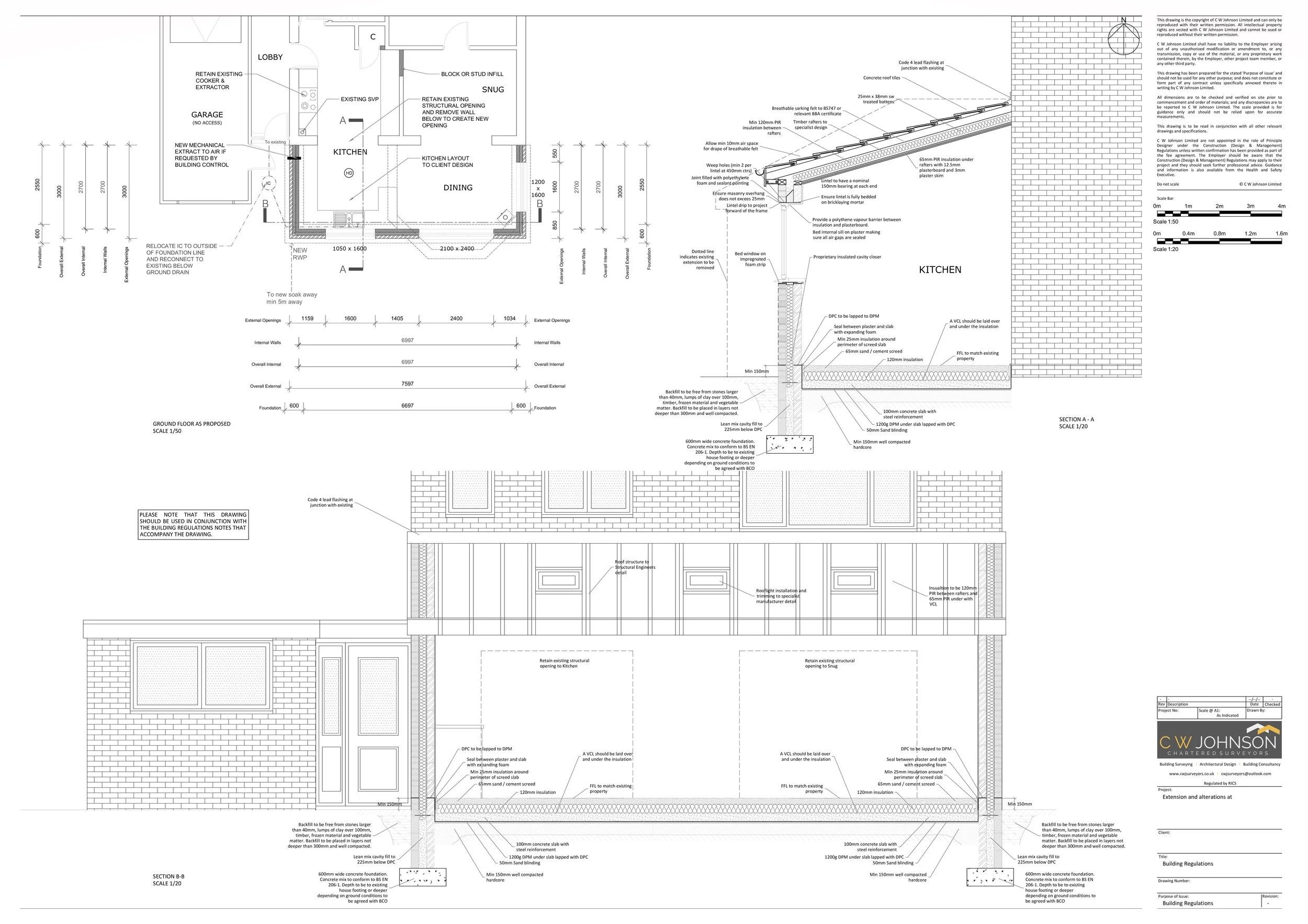 Building Regulations Application for single story kitchen extension