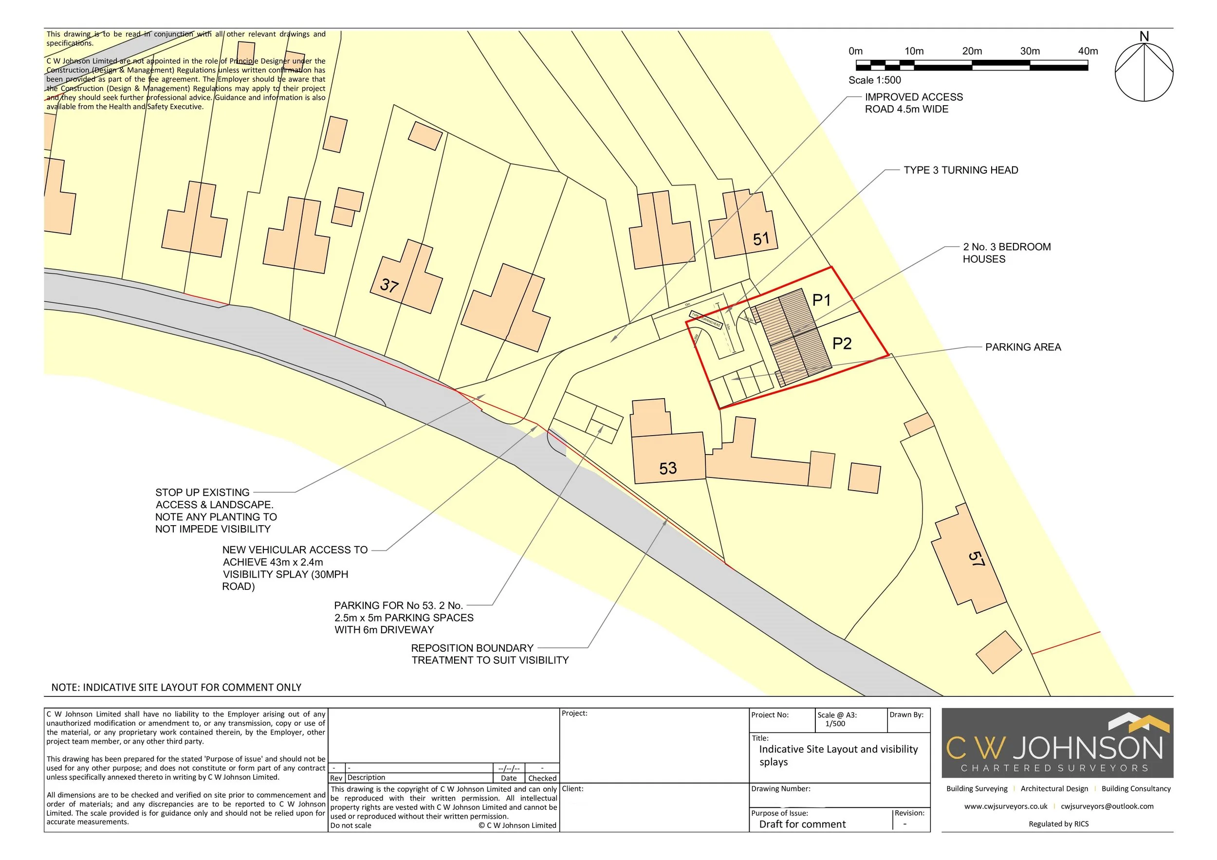 Planning Application for two residential dwellings
