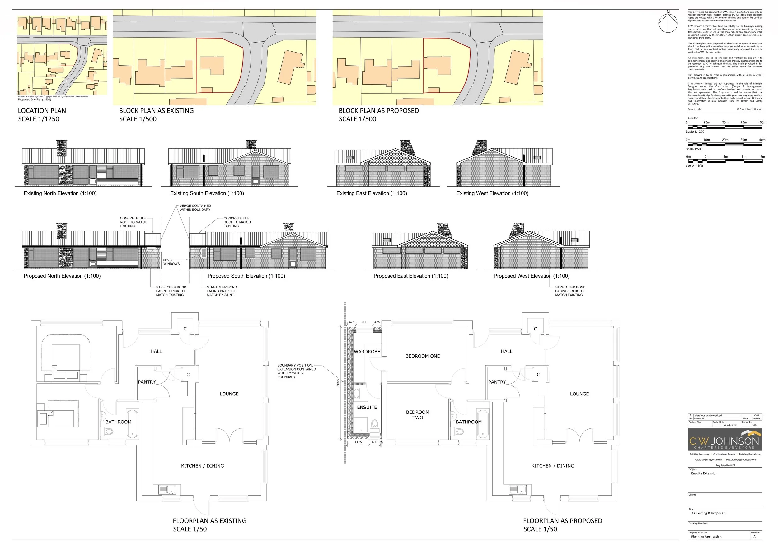 Planning Application for residential ensuite extension