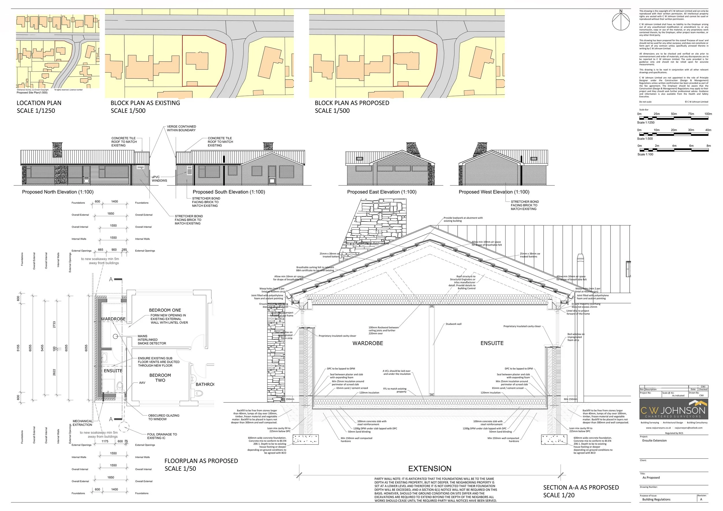 Building Regulations Application for side extension
