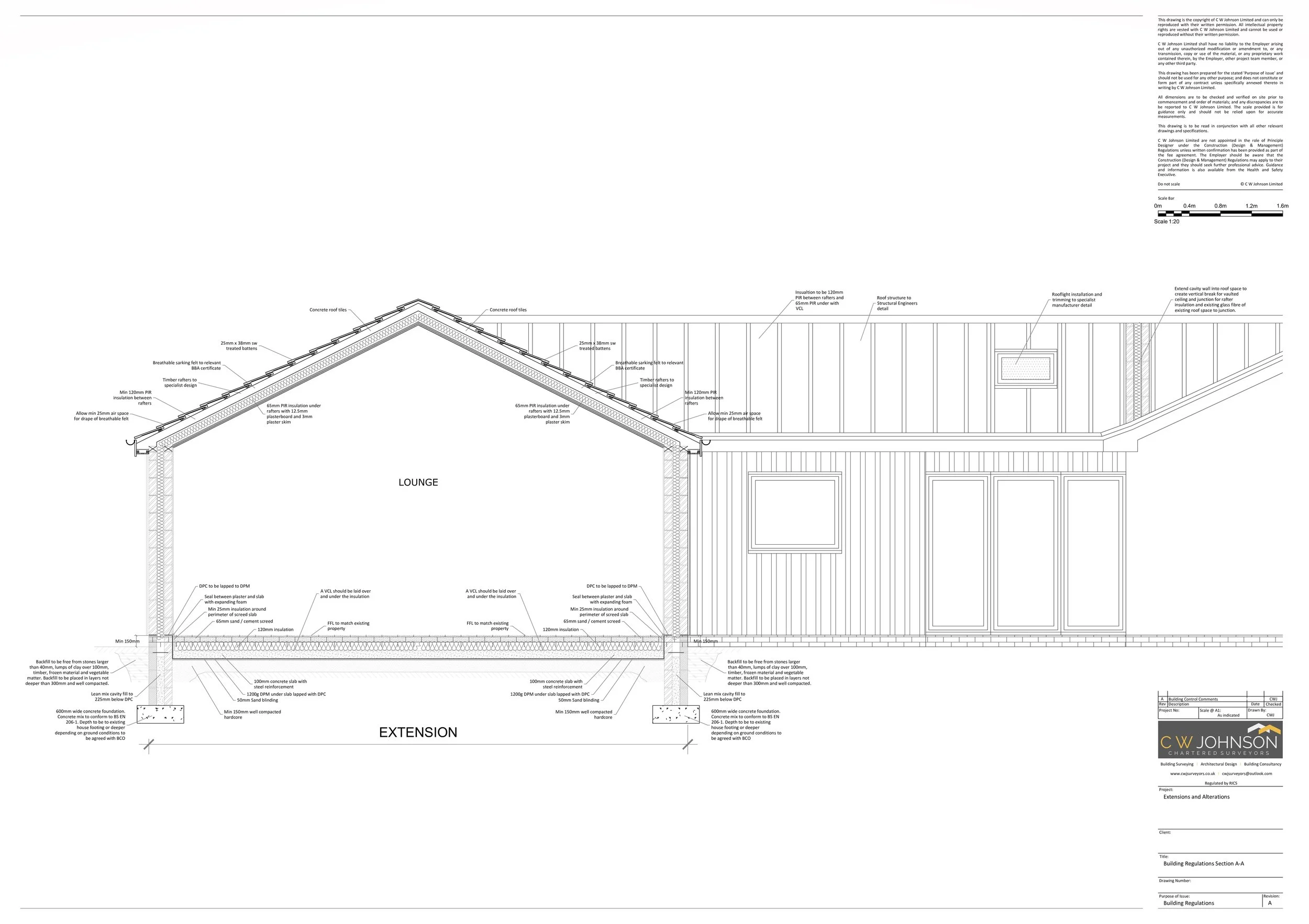 Building Regulations Application for residential extension
