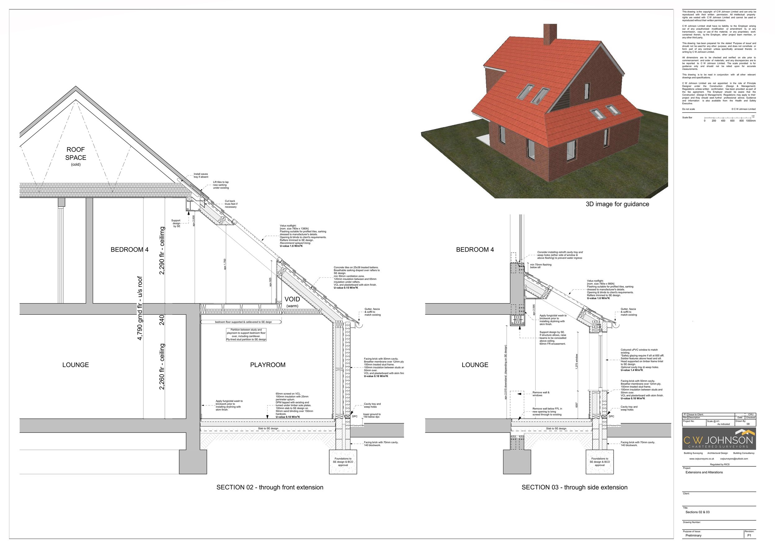 Building Regulations Application for residential extension