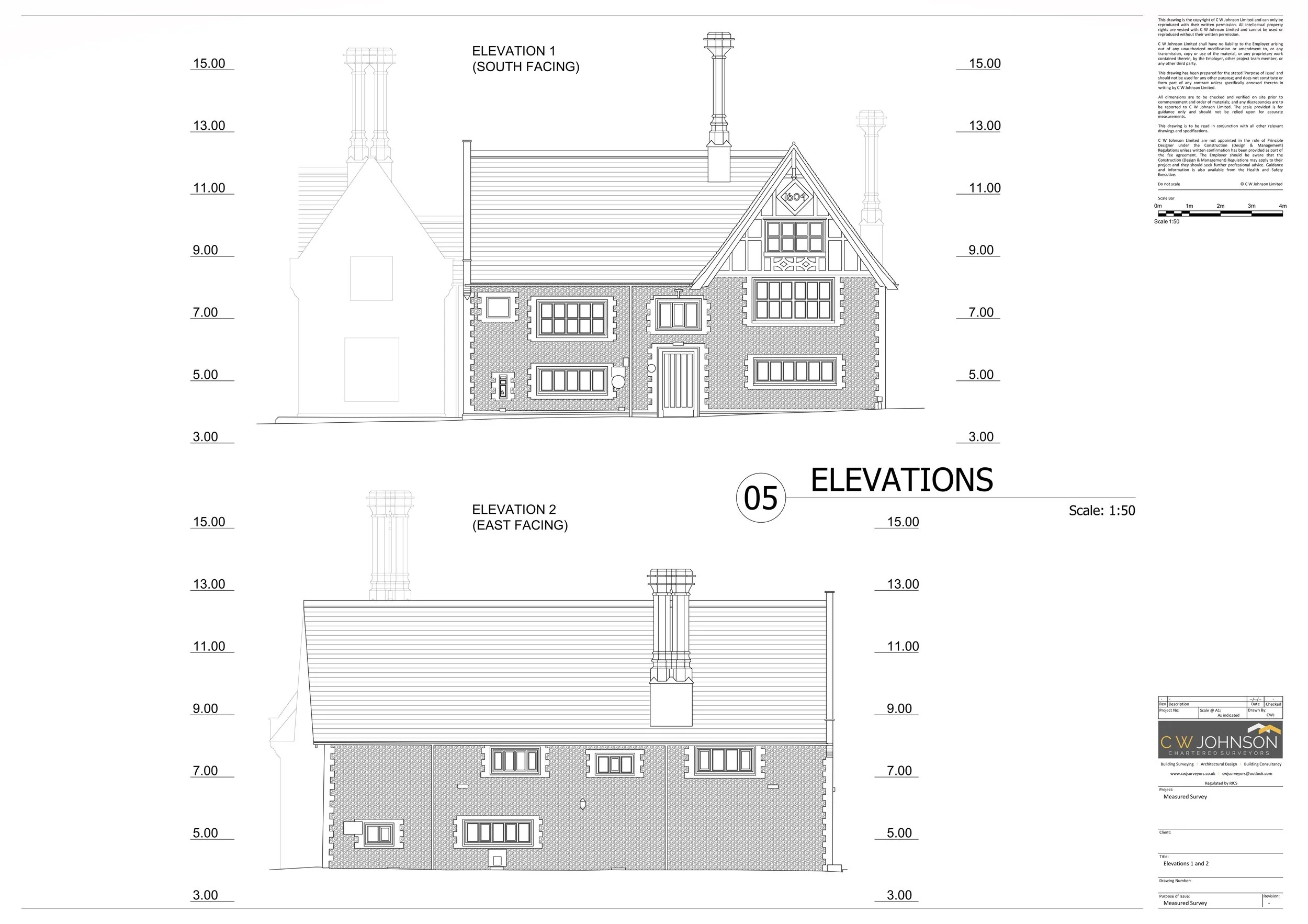 Floorplan and Elevation drawings for commercial property