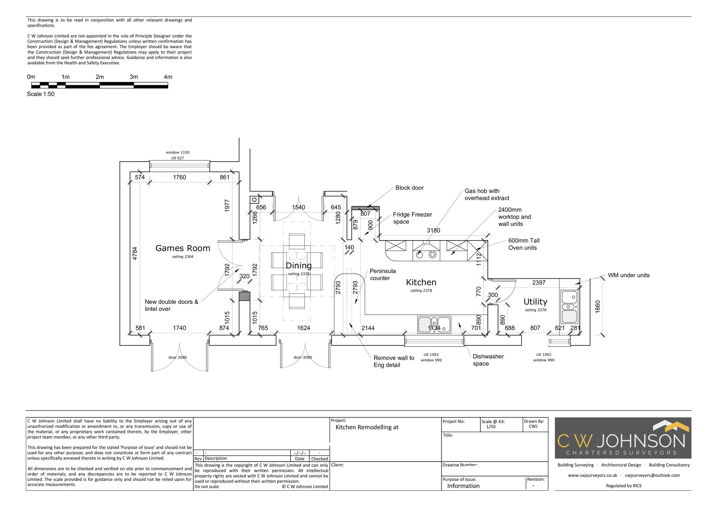 Internal remodeling for Kitchen at residential dwelling