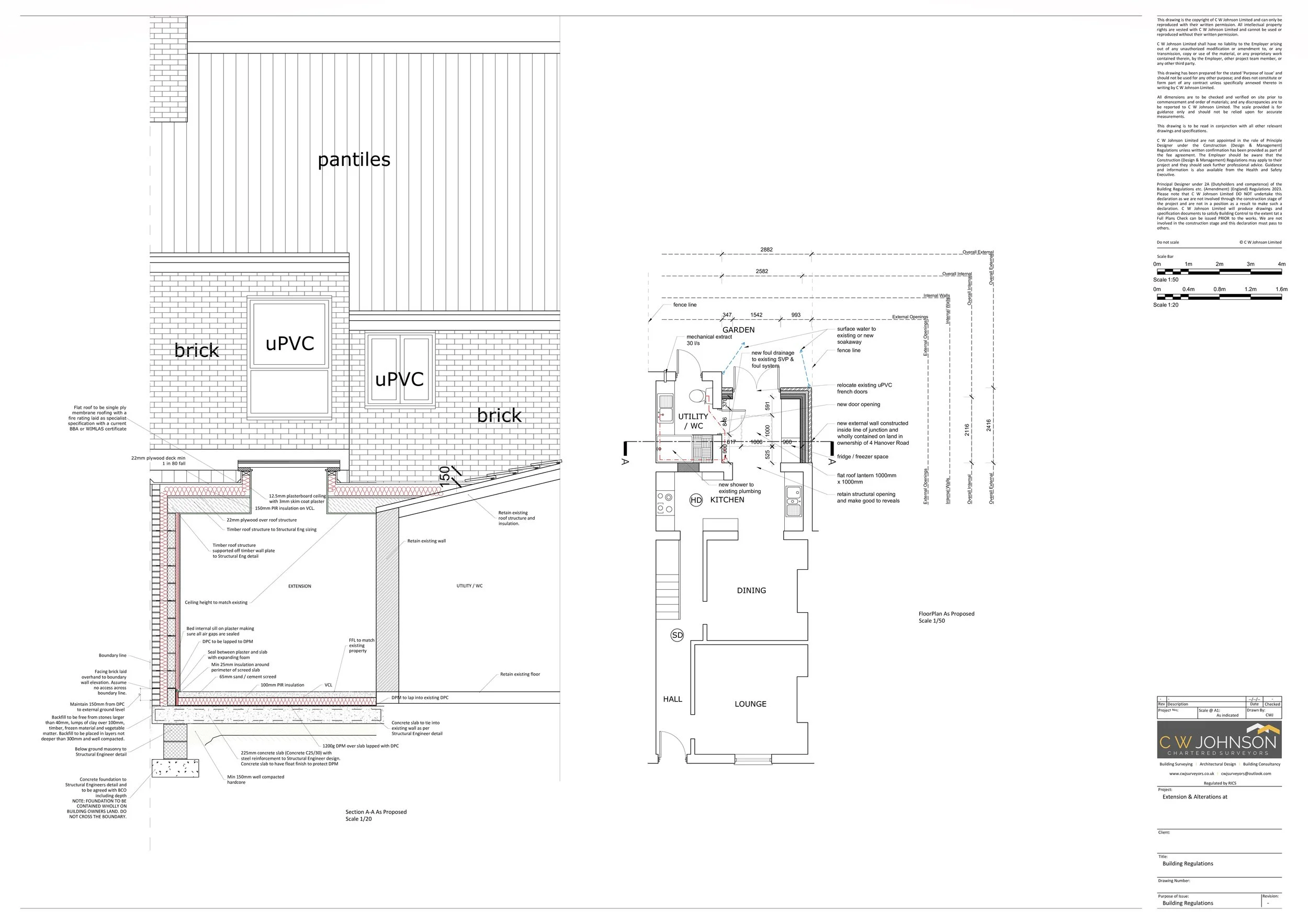Building Regulations Application for residential extension
