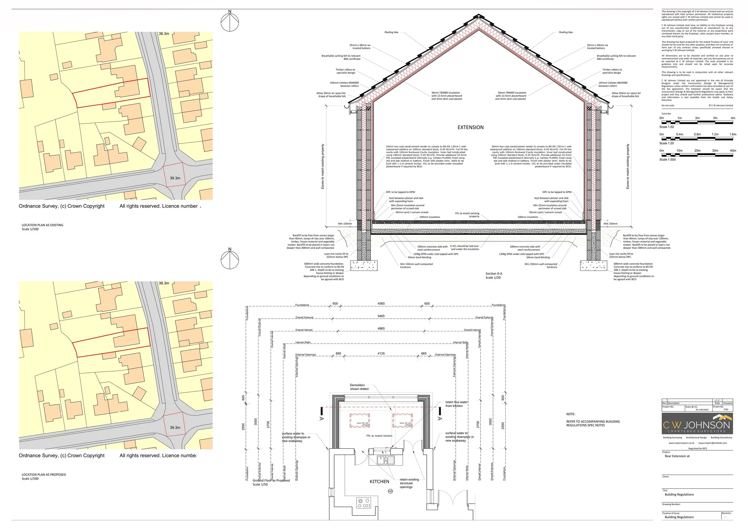 Building Regulations Application for residential extension