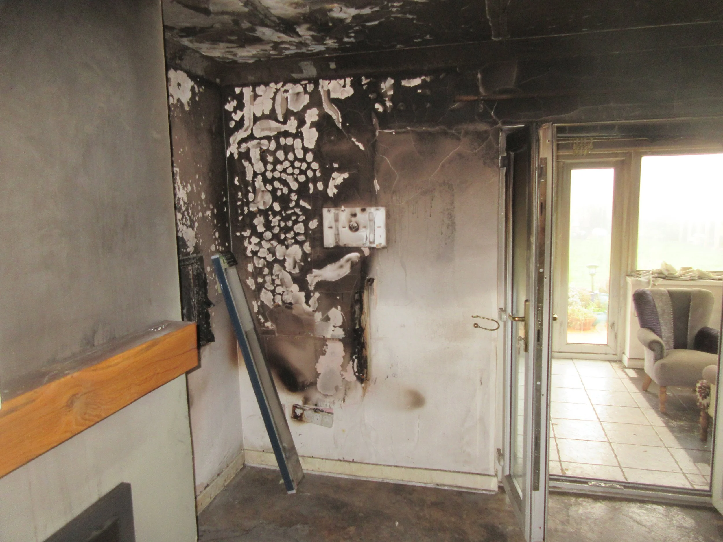 Insurance claim for fire damage