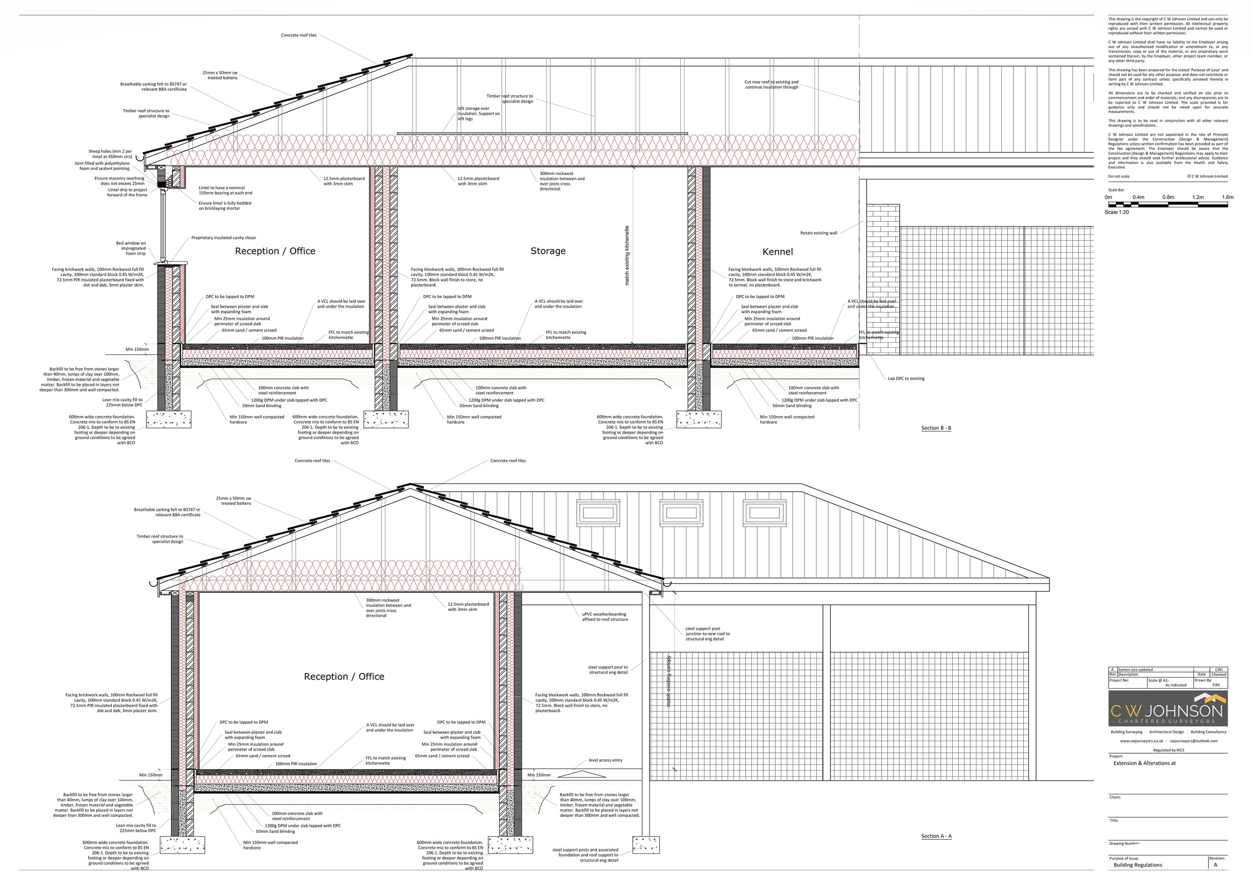 Building Regulations Application for commercial extension
