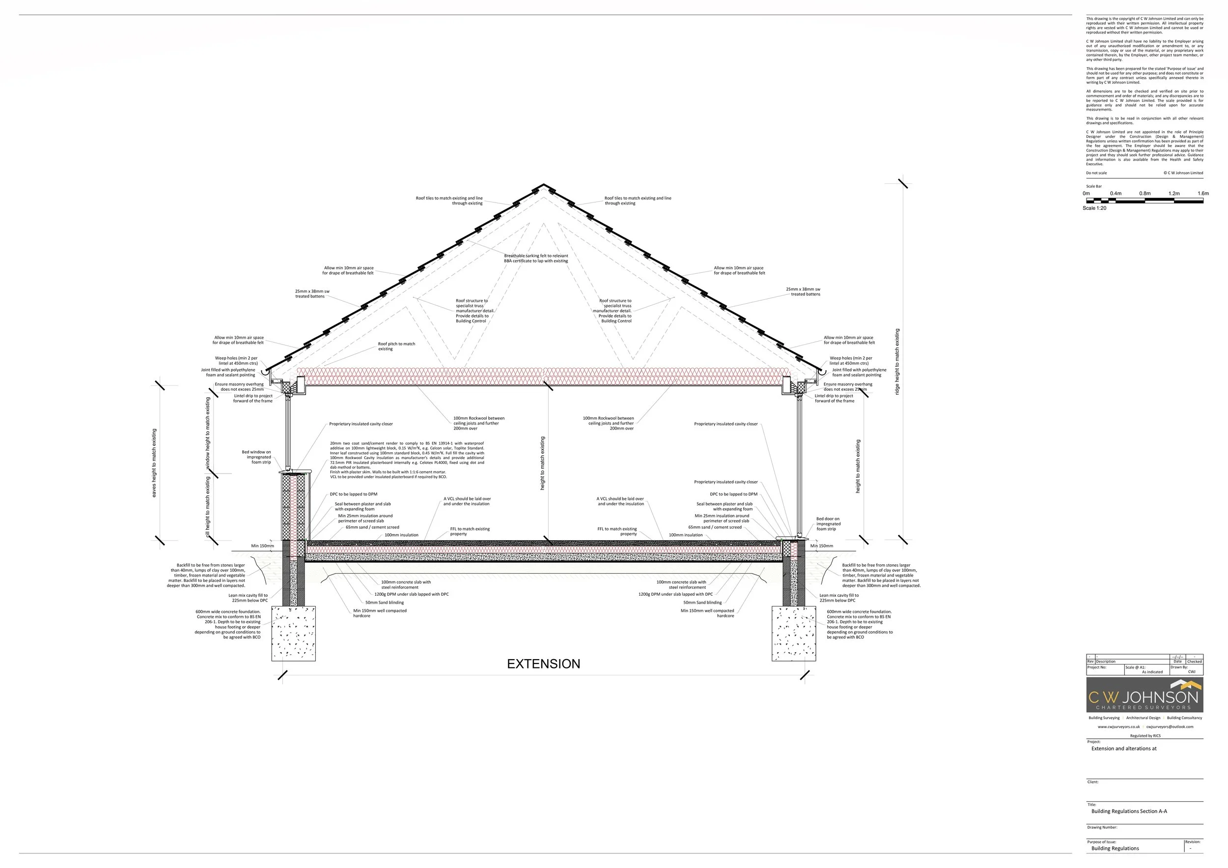 Building Regulations Application for residential extension
