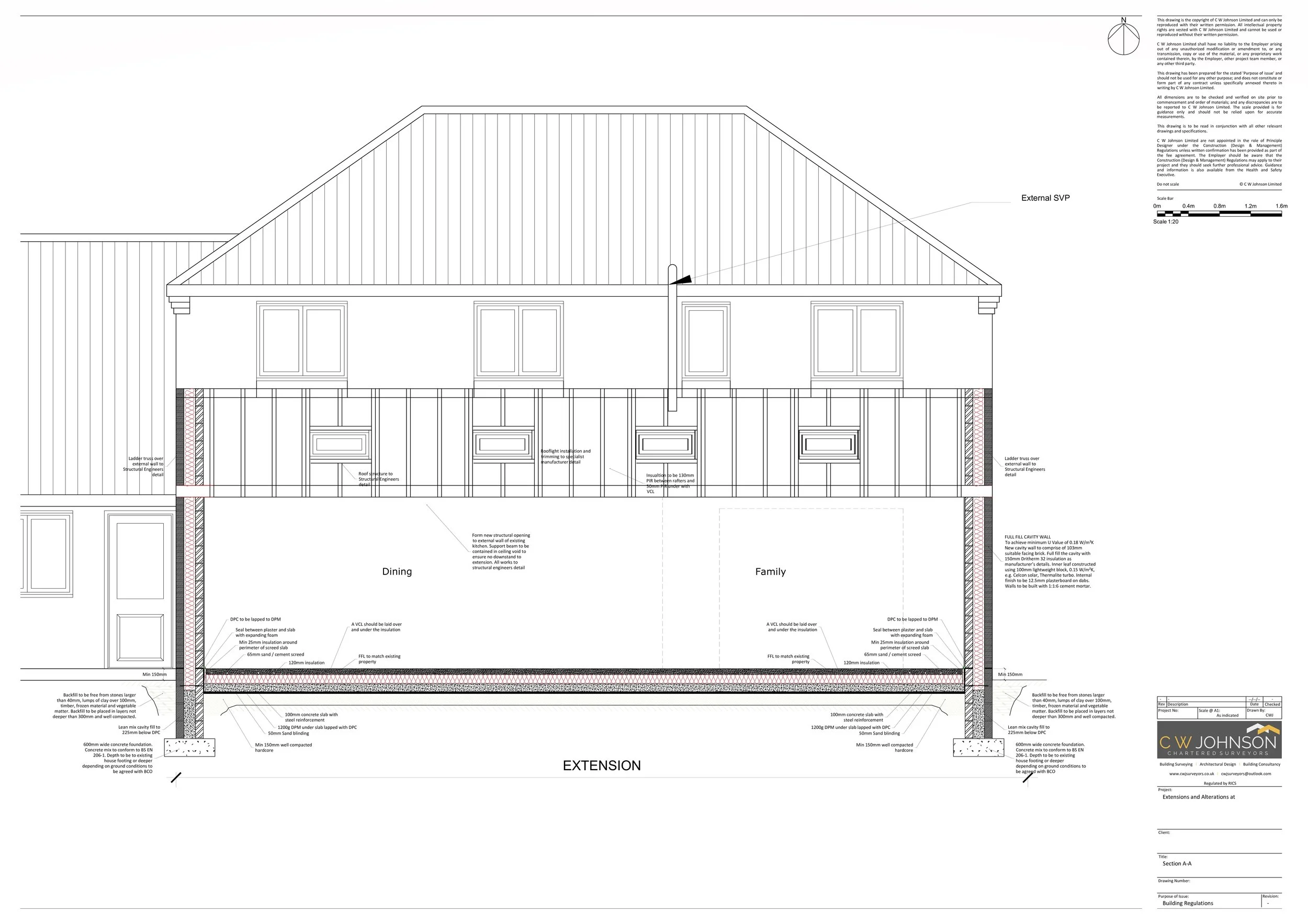 Building Regulations Application for residential extension