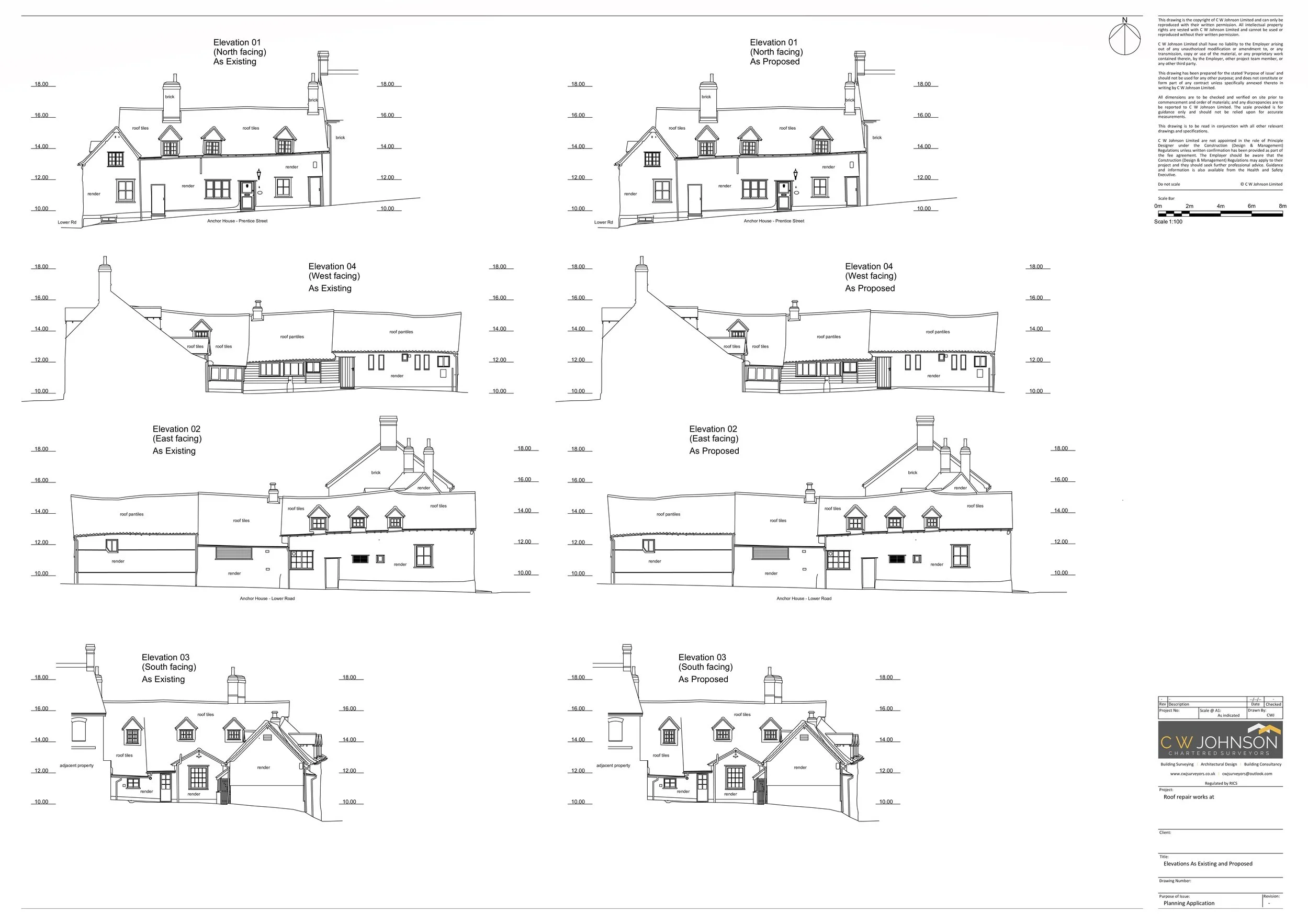 Planning Application for reroofing of listed building