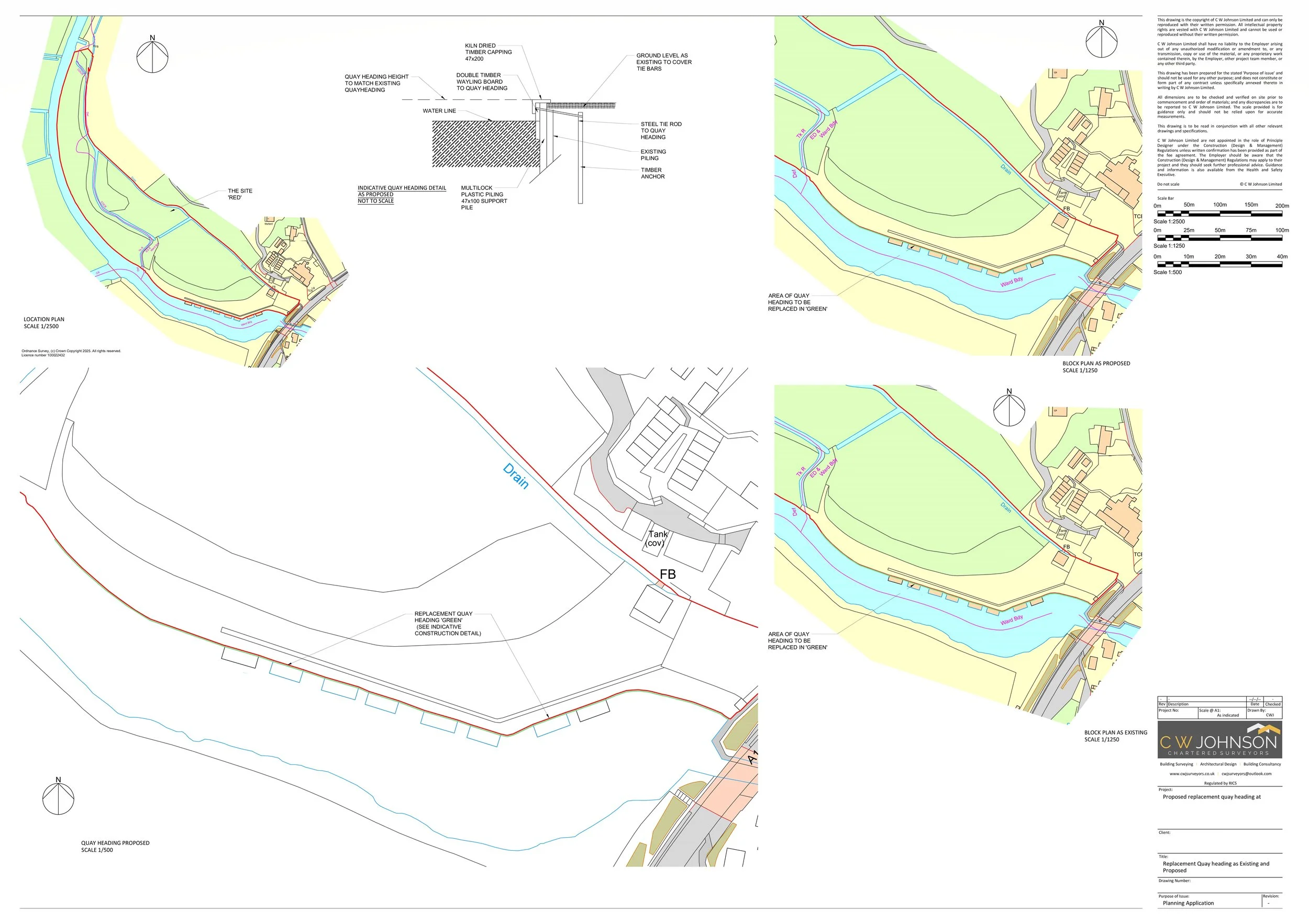 Planning Application for new quay heading