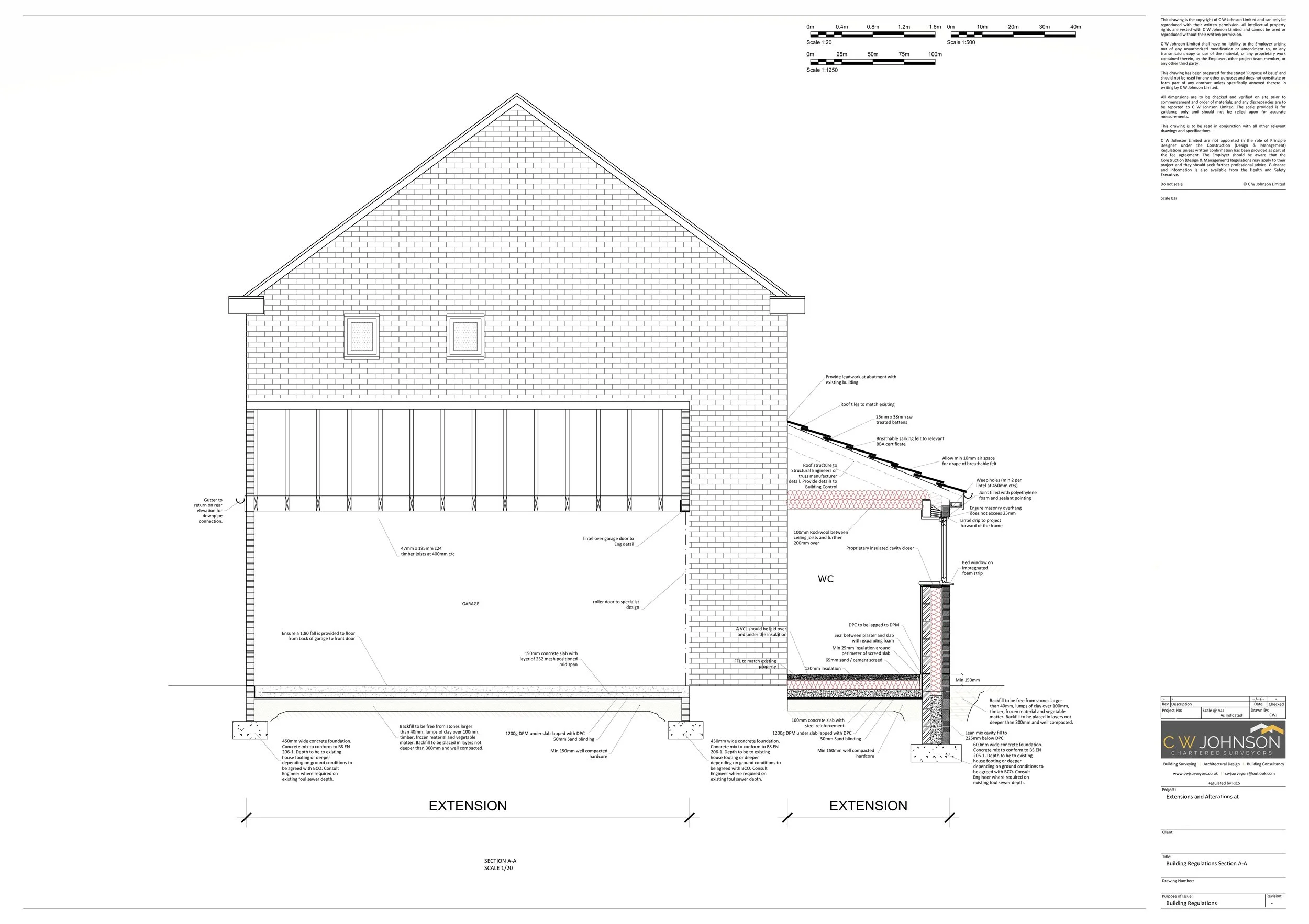Building Regulations Application for residential extension