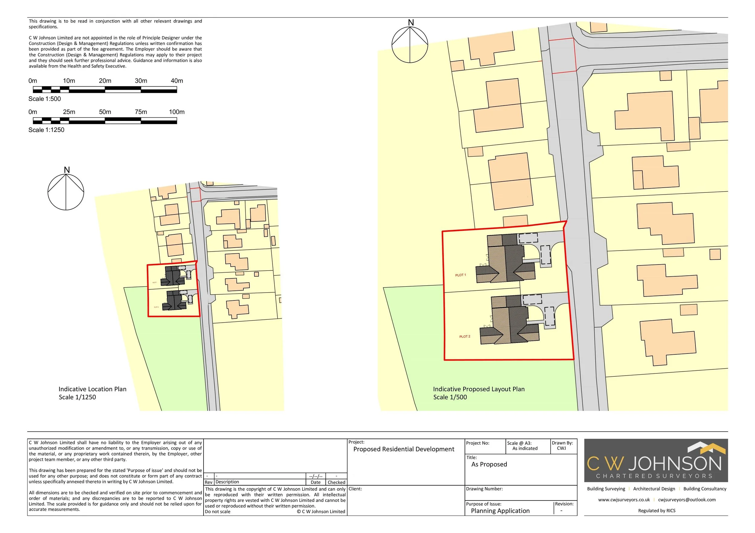 Planning Application for new residential dwellings