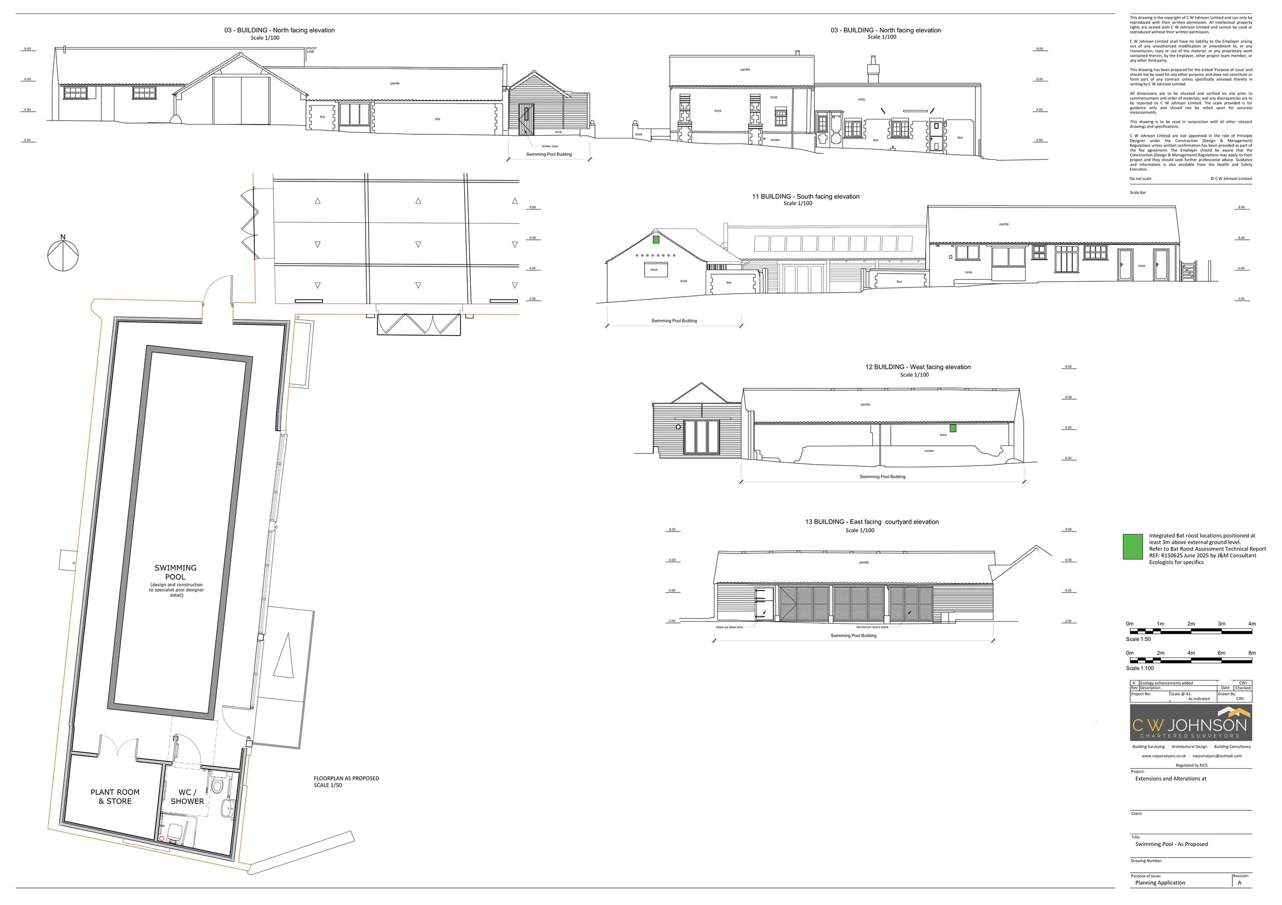 Planning Drawings for swimming pool extension