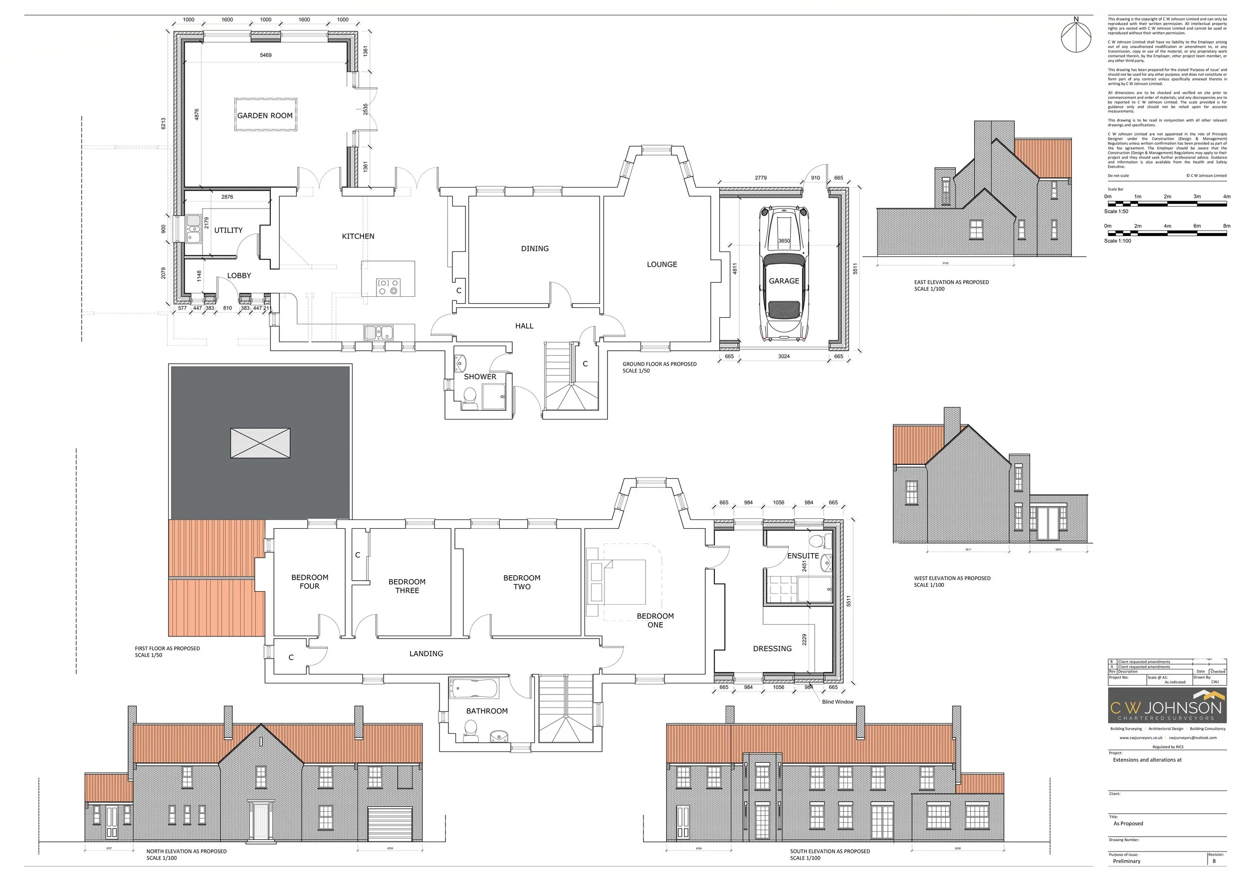 Planning Drawings for residential extension