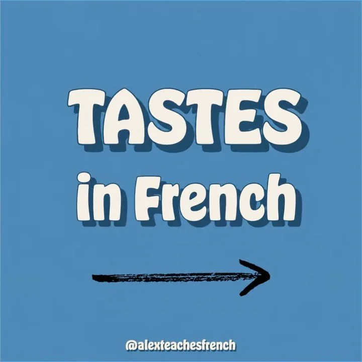 TASTES&hellip; in French 🇫🇷😋 

#bonapp&eacute;tit #frenchwords #frenchfood #learnfrench