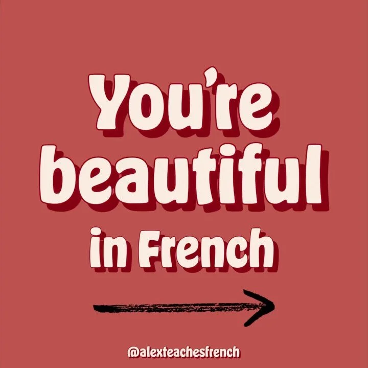 You&rsquo;re beautiful&hellip; in French 🌹 

#frenchwords #lalanguefran&ccedil;aise #frenchlanguage