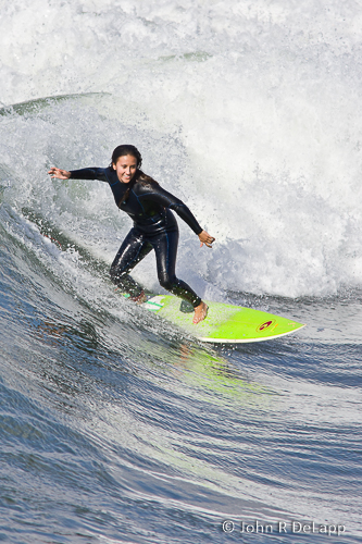 Joy of surfing in Southern California.