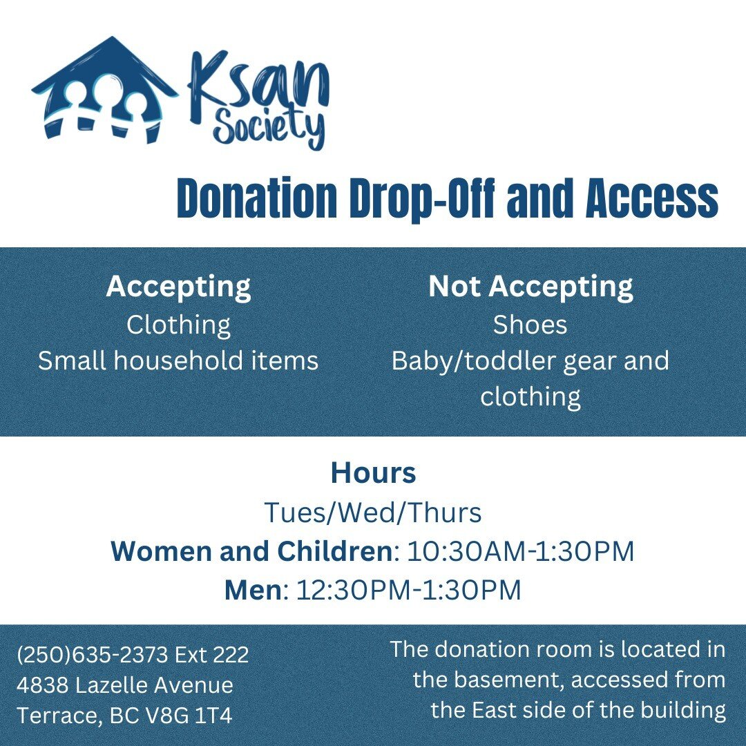 The Free Store is accepting donations on Tuesdays, Wednesday, and Thursdays.

The Free Store is adjacent to The Transition House, which provides shelter to women and children fleeing violence. As such, we ask the public to respect the following hours