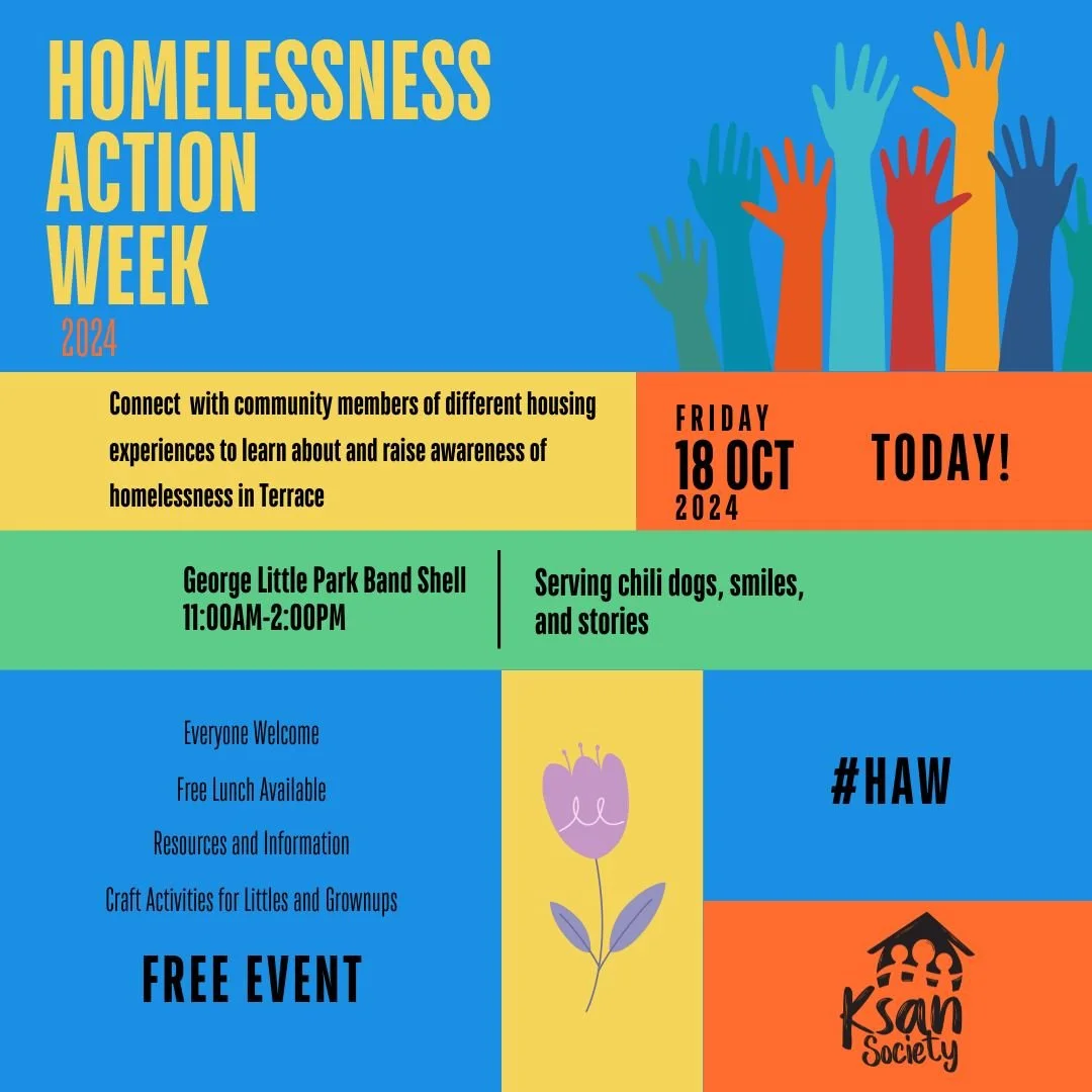 Join us in celebrating Homelessness Action Week TODAY!

From 11:00AM-2:00PM at George Little Park, we will be set under the band shell to share information and stories about different experiences of homelessness, factors that contribute to this exper