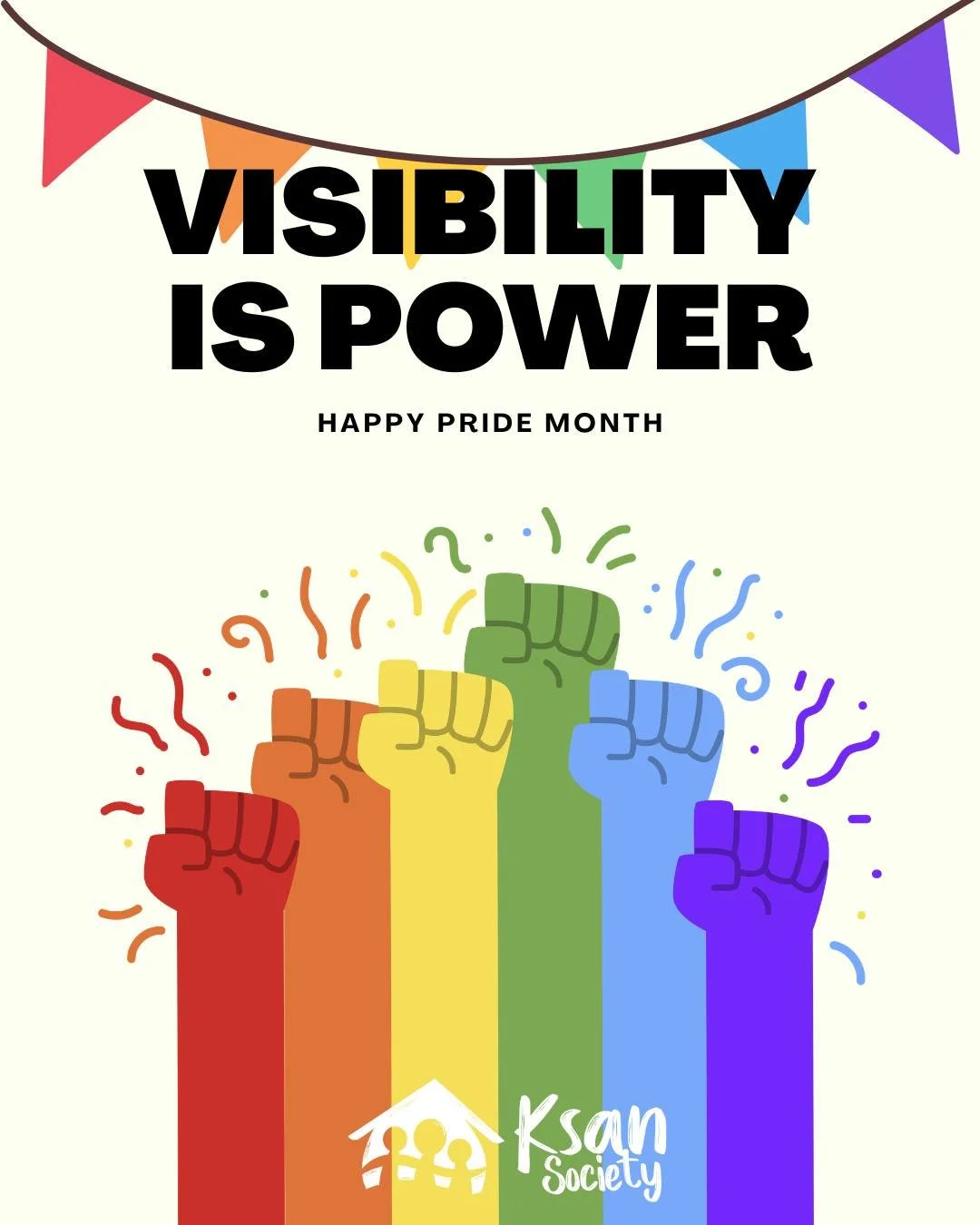 'Ksan Society wishes everyone a Happy Pride Month! Let's celebrate love, authenticity, freedom, and safety