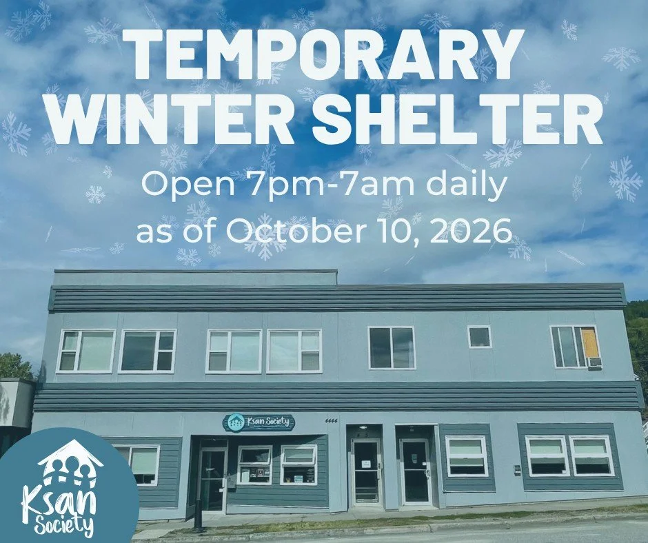 As the colder weather approaches, Ksan Society is once again opening our Temporary Winter Shelter to provide a warm, safe place for community members to stay overnight.

🕖 Open daily from 7 PM to 7 AM
📅 Starting October 10, 2026

At Ksan, we believ