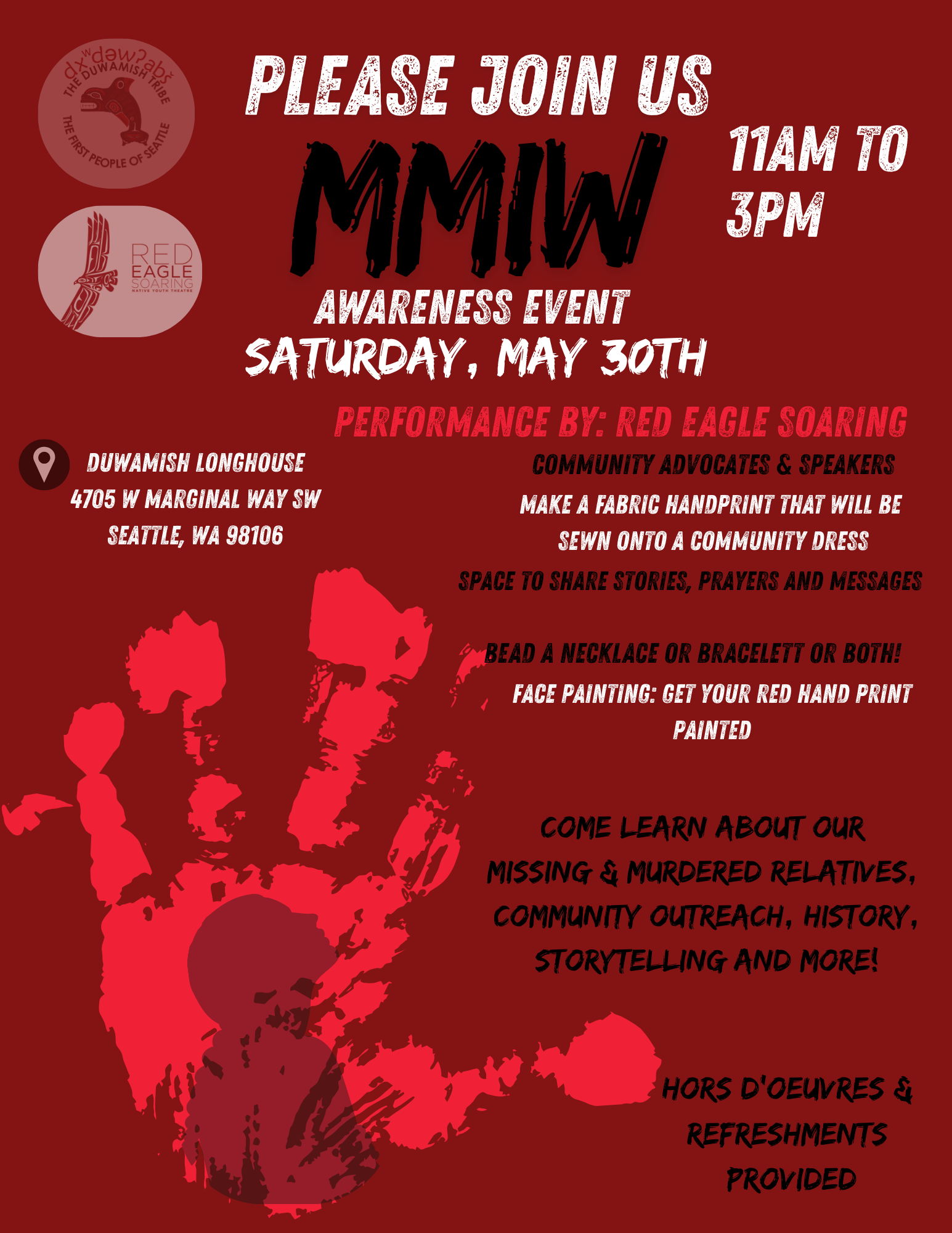 Join us for a MMIW Awareness Event
