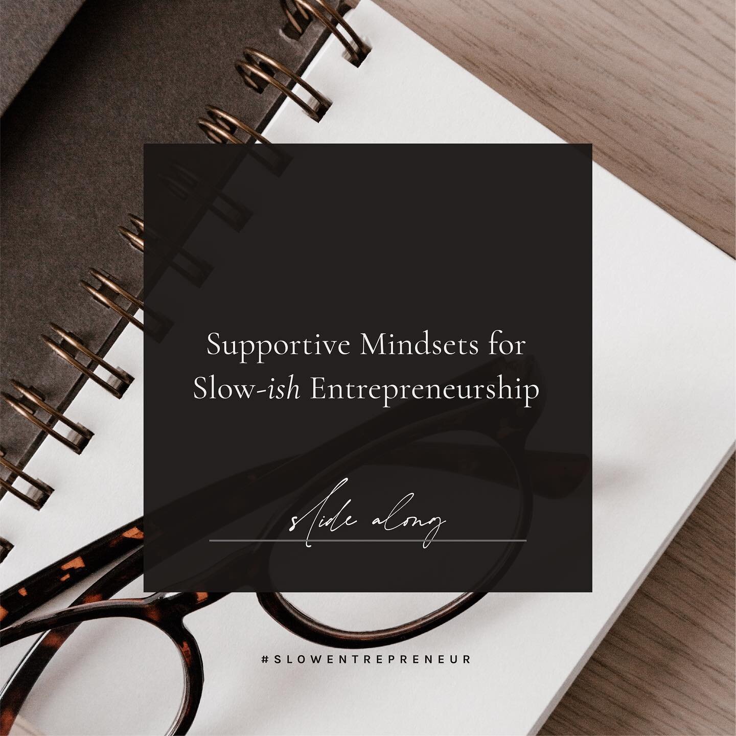 Supportive Mindsets for Slow-ish Entrepreneurship:
⠀⠀⠀⠀⠀⠀⠀⠀⠀
💭 Mindset #1
Doing something is more effective than doing nothing, especially during busier seasons. On days when time is scarce, shift your mindset from, &ldquo;I don&rsquo;t have time fo