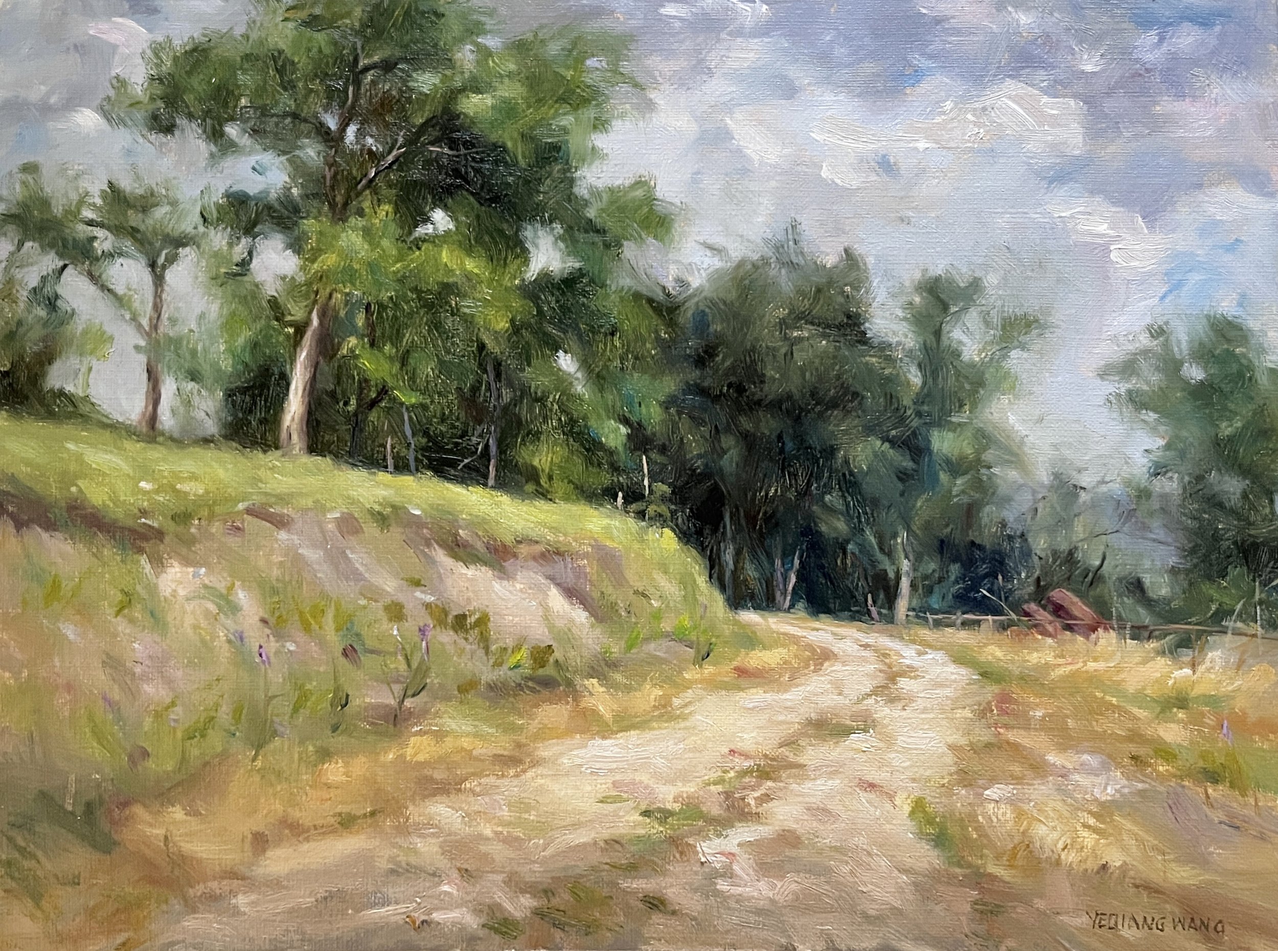 The Road to Mission Manor, oil, 9x12.JPG