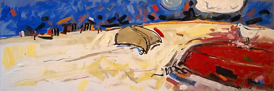 Copy of Beached Boats (right side of diptych)  29x144  op  $7,500.jpg