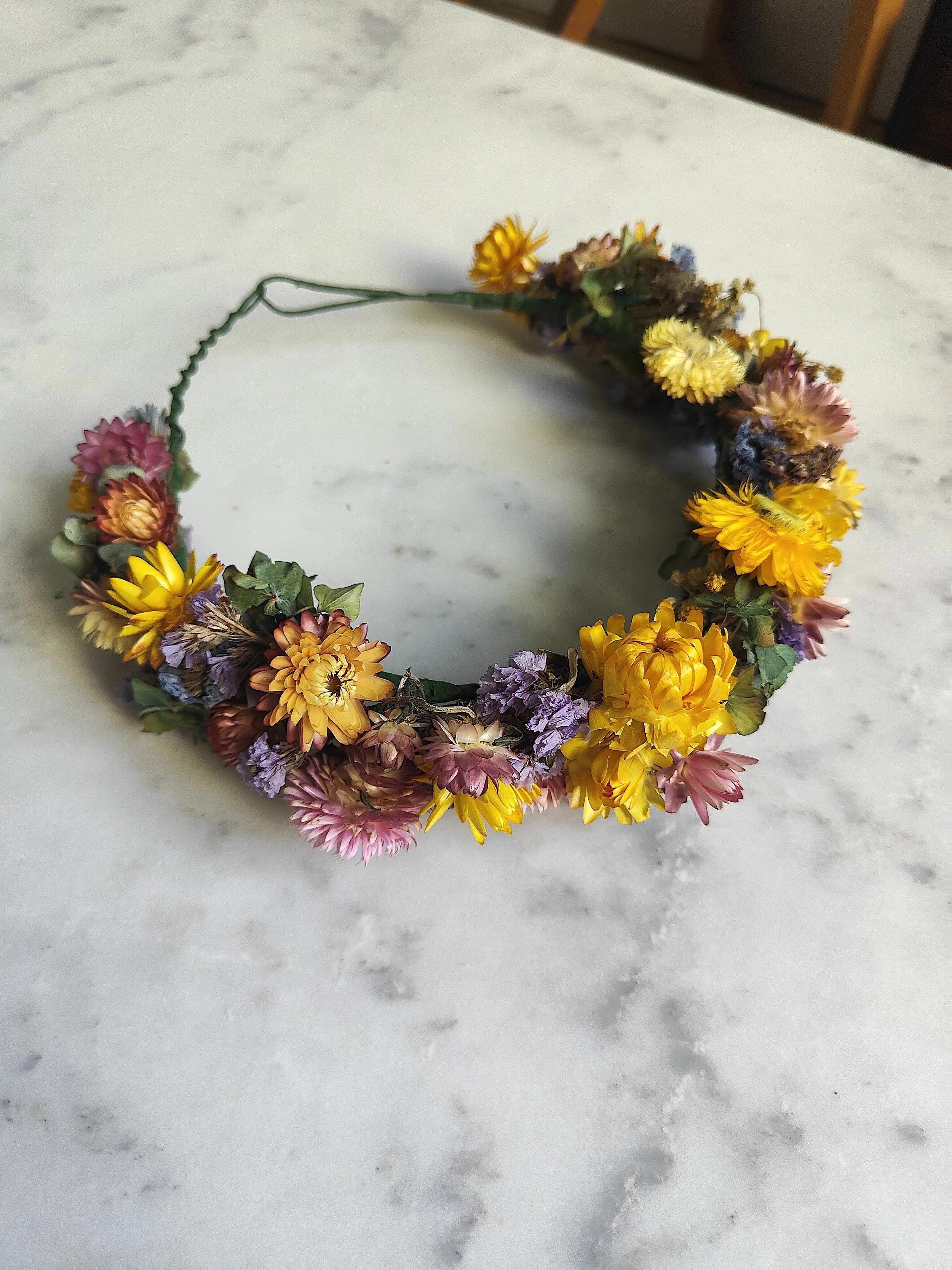 brightly coloured flower crown diy tutorial box — b and Farrer