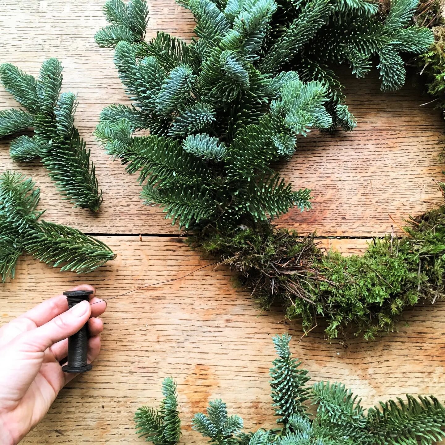 In between the Christmas shopping and to do list, take a moment for yourself this December and learn how to make your own festive door wreath 🎄.

We'll be using seasonal British foliage and moss and I'll guide you through the whole process step by s