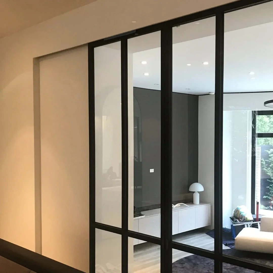 Sitting room pocket doors for @reigoandbauer
Perfect for defining both new and existing spaces, our interior partitions and doors are available in a range of configurations and finishes. Each piece is handcrafted with care in our Toronto and Palm