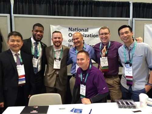 With fellow NOMIN (National Organizatino of Men in Nutrition) Members at FNCE in 2015