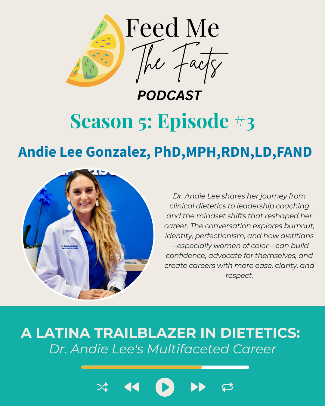 A Latina Trailblazer in Dietetics: Dr. Andie Lee's Multifaceted Career